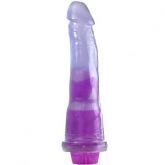 Prótese Gel Aroma Uva - 18,5x4,5 cm com vibrador -AL063